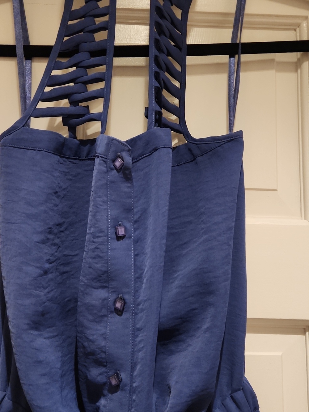 NWT BCBGeneration Indigo Halter Romper Women's M - Picture 4 of 8